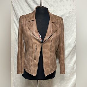 VEX faux suede Moto jacket